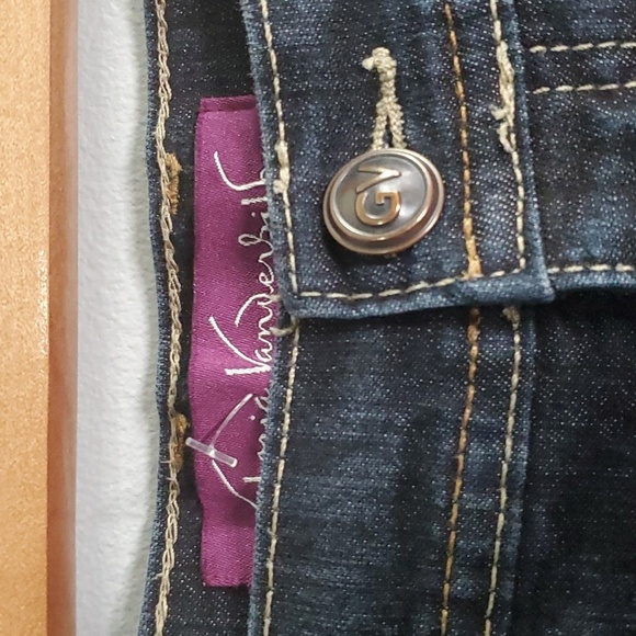 Gloria Vanderbilt jeans women's size 4p 4 petite blue dark demin jeans - Picture 3 of 14